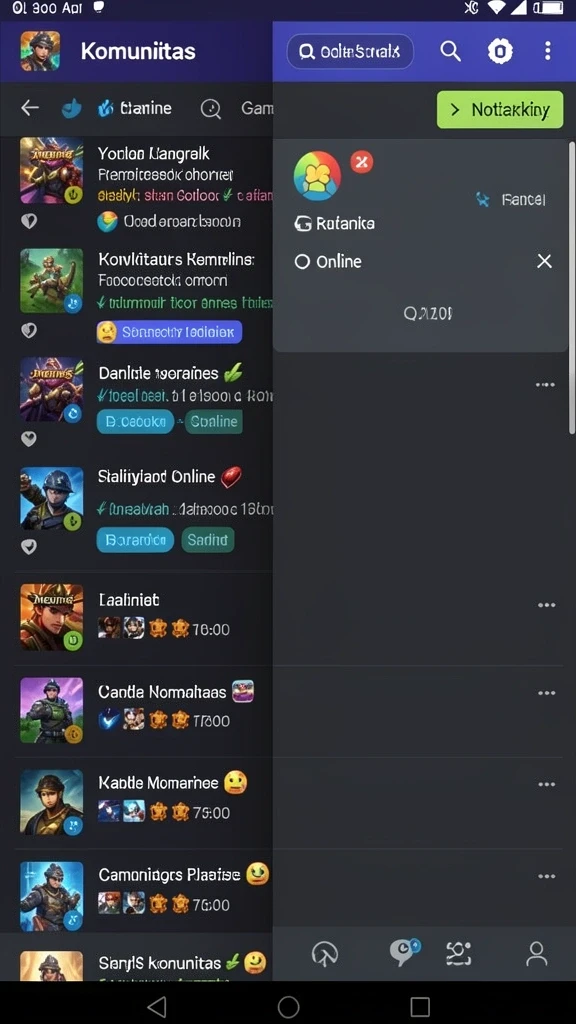 Screenshot menampilkan karakter utama dalam pertempuran epik.