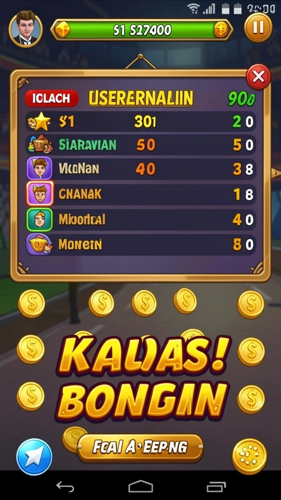 Mode permainan yang seru dan kompetitif.