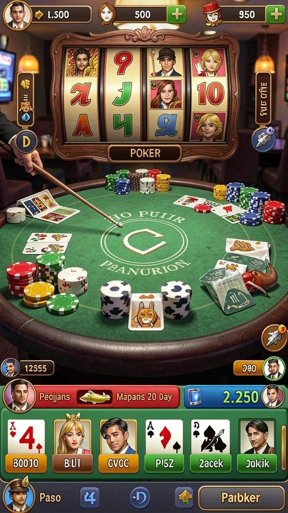 Tampilan awal permainan 738SLOTS yang menarik dan penuh warna.
