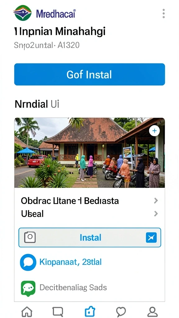 Tampilan awal yang menarik dan ramah pengguna.