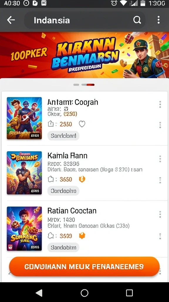 Tampilan antarmuka yang user-friendly dan menarik.