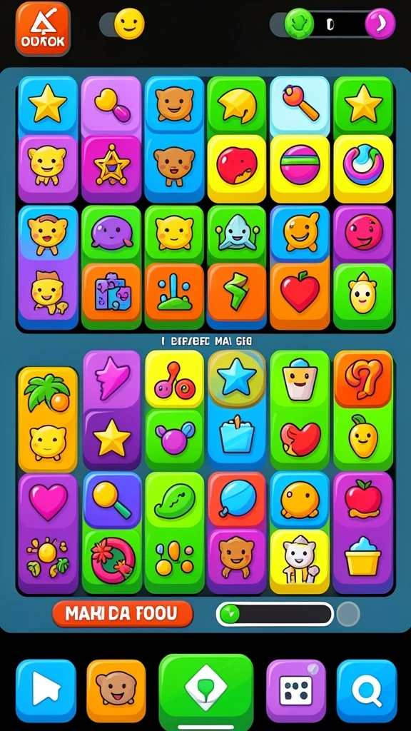 Screenshot menunjukkan menu utama yang menarik.