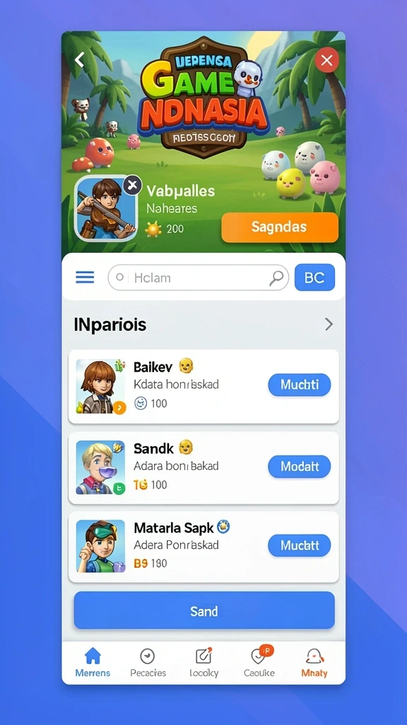 Variasi permainan yang melimpah dan seru.