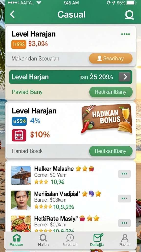 Tampilan antarmuka yang menarik dan intuitif.