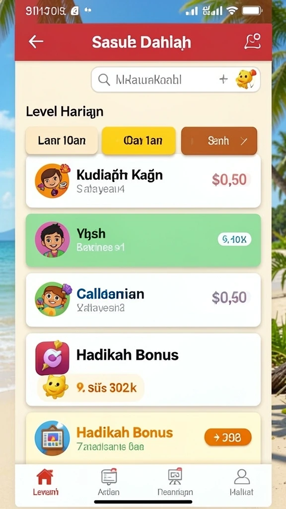 Tampilan utama DAN777 yang memukau dan interaktif.