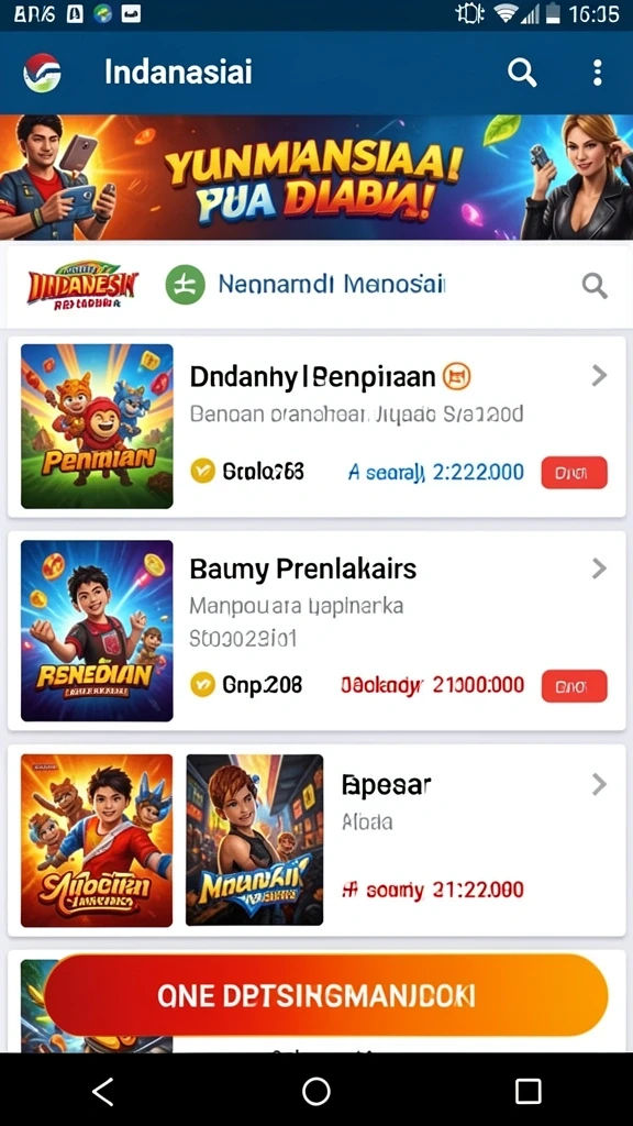 Tampilan karakter utama dalam GIM999.
