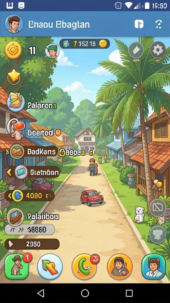 Tampilan permainan slot dengan grafis yang menawan.