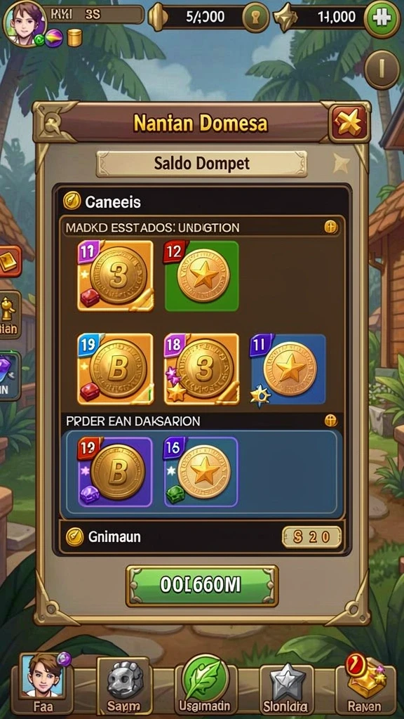 Screenshot menampilkan pemandangan level yang indah.