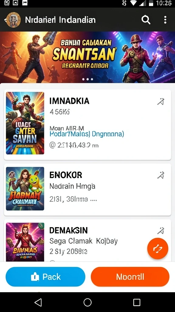 Tampilan antarmuka utama yang menarik dan mudah digunakan.