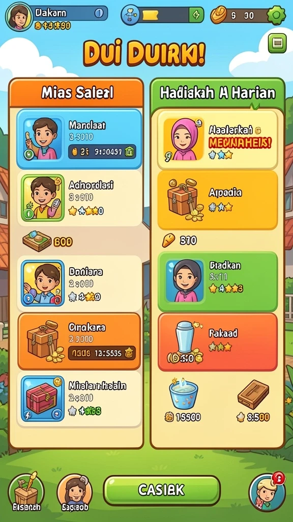 Tampilan awal yang menarik perhatian pengguna.