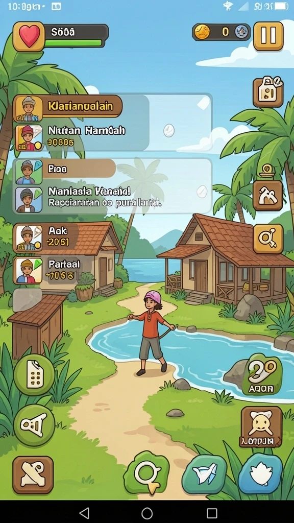Menu permainan yang beragam dan penuh variasi.